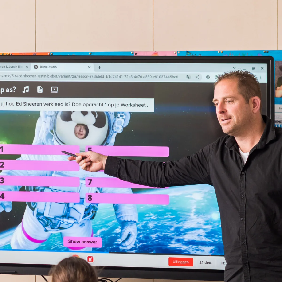 Pointing Teacher